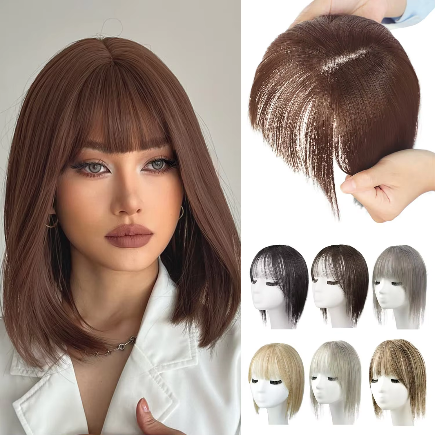 HUMAN HAIR TOPPER